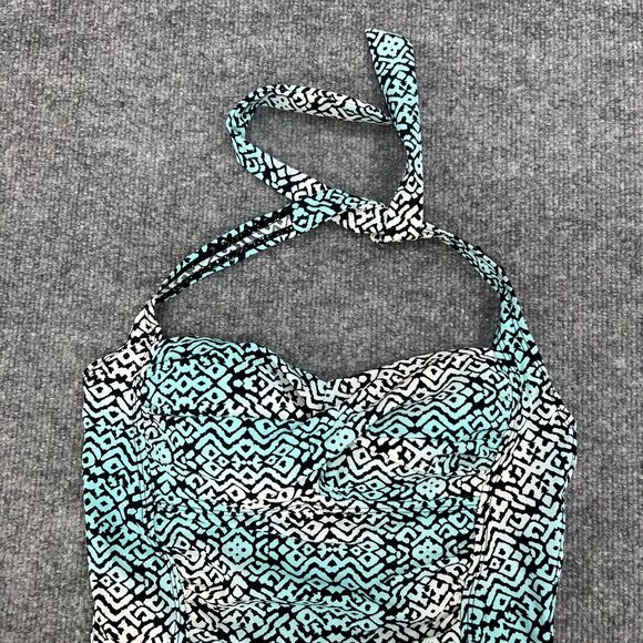 Assets Spanx Sarah Blakely Halter Swim Top Womens S Small Semi Padded Tankini - Picture 5 of 12
